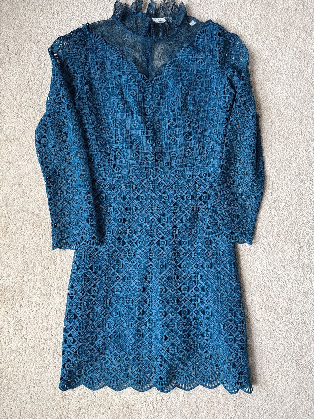 Sandro Teal Lace dress